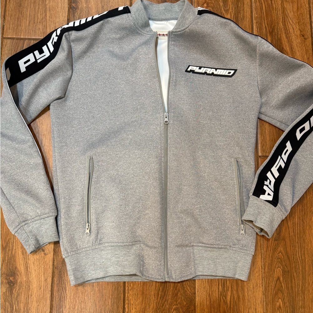 Black Pyramid Gray Bomber Jacket